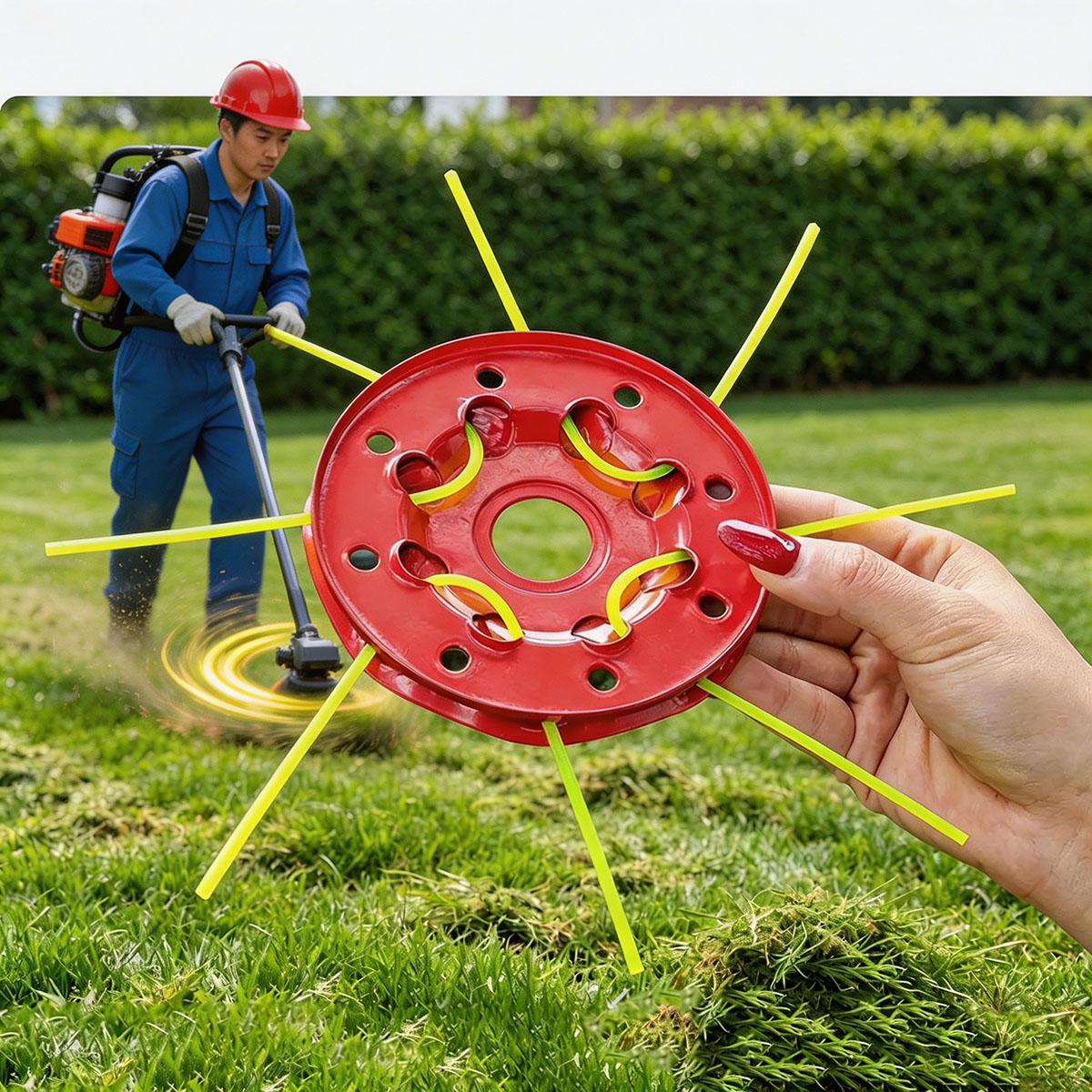 Smart Garden Edging - رأس قاطع عشب حديدي بـ 8