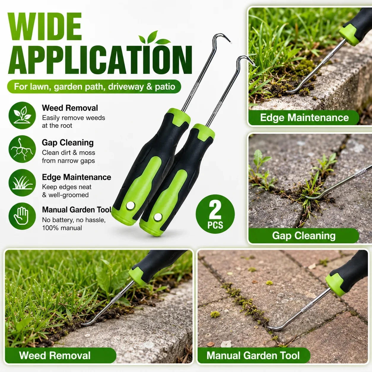 قطعتان من أداة إزالة الأعشاب ا - مراجعة Smart Garden Edging وسعره