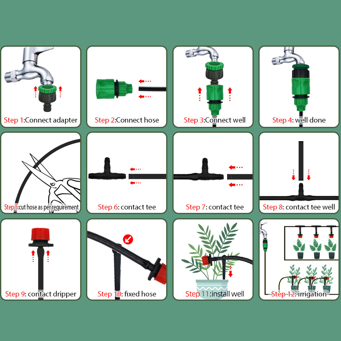 مجموعات الري بالتنقيط الأوتوما - مراجعة Smart Garden Project وسعره